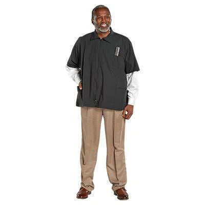 Scalpmaster - Poly/Cotton Blend Barber Jacket with 3 Pockets - Large