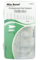 Mia Secret Stiletto Clear 500 tips ST-500A-C