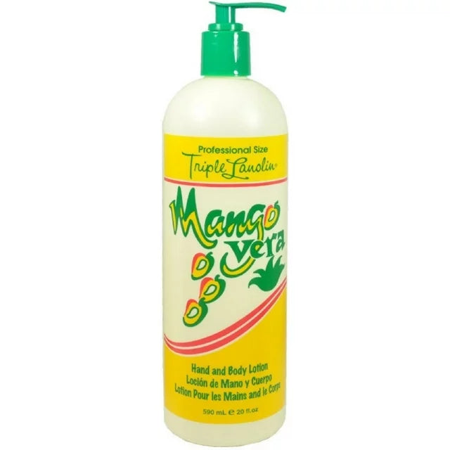 Triple Lanolin Mango Vera Hand and Body Lotion, 20 oz