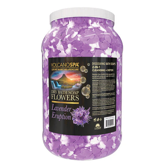 VolcanoSpa Dry Bath Soap Flowers- Lavender