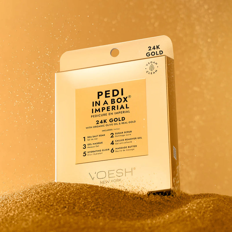 Voesh - Pedi in a Box Imperial 6 Step - 24K Gold