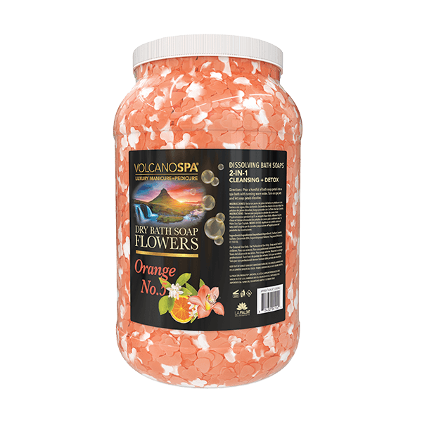 VolcanoSpa Dry Bath Soap Flowers- Orange No.5