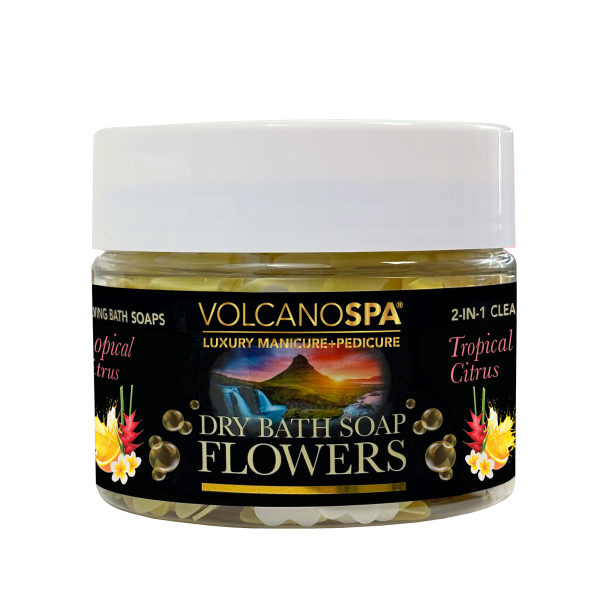 VolcanoSpa Dry Bath Soap Flowers- Tropical Citrus
