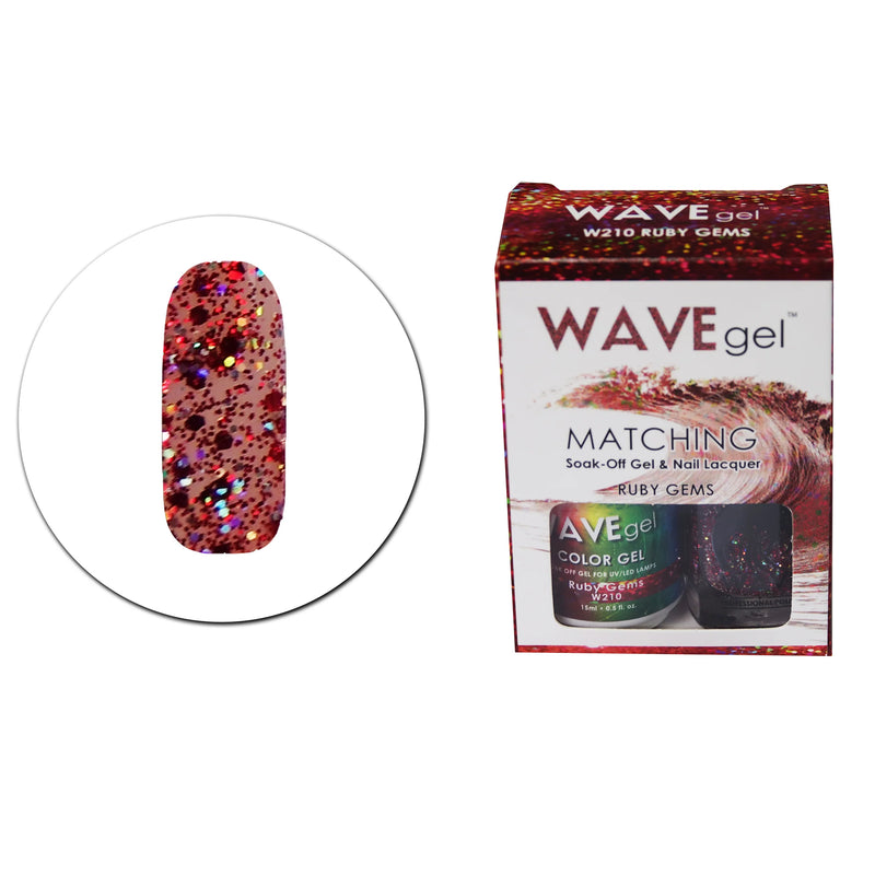 WaveGel Duo - W210 Ruby Gems .5 oz