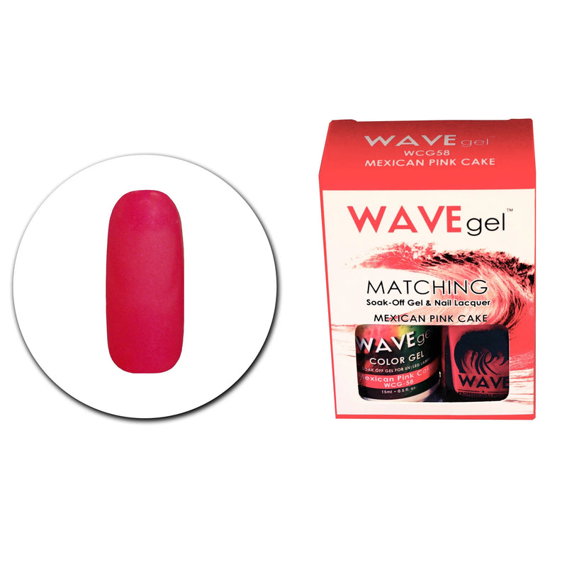 WaveGel Duo - WCG58 Mexican Pink Cake .5 oz