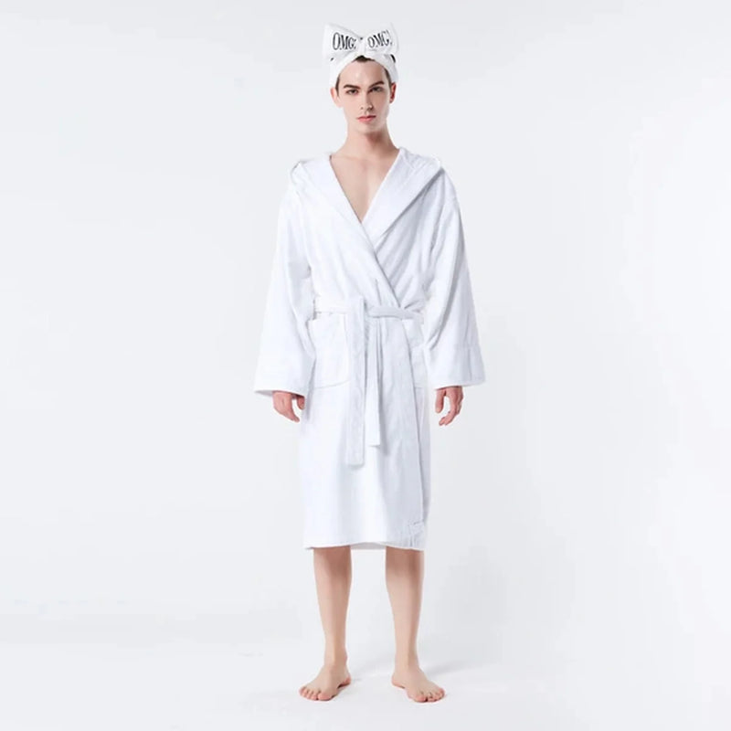 Double Dare - OMG! Spa Robe With Hat - White , Small/Medium #01225 ...