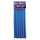 Soft'n Style - Rubber Rods, Long Blue 1/2", 6 Rods