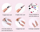 Nail Art Stencil - Ombre Nail Art Stencil Sticker H-406