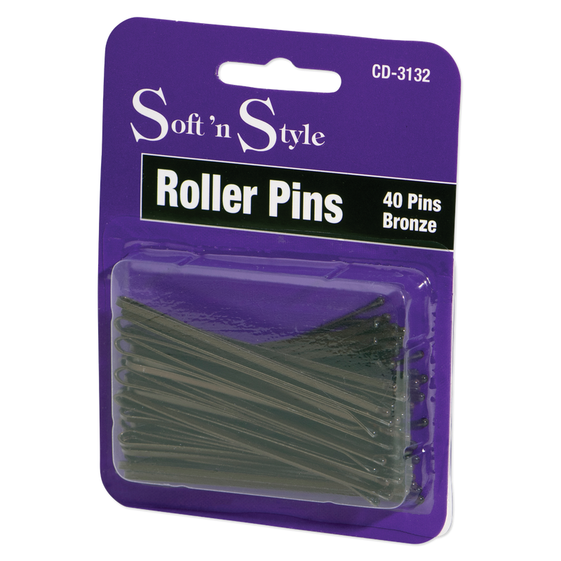 Soft'n Style - Bronze Roller Pins 3" 40 Pins