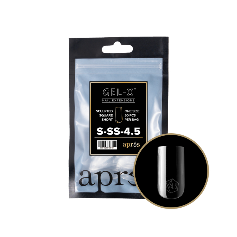 Apres Gel-X Sculpted Square Short Refill (50pcs) - Size 4.5