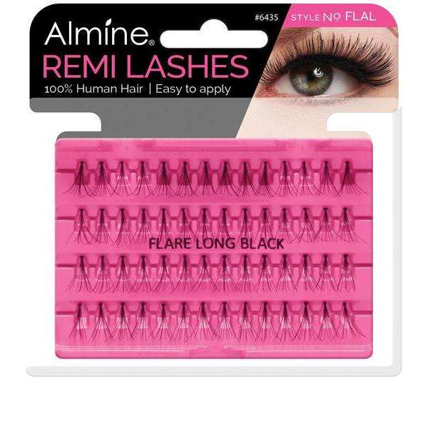 Almine Remi Lashes Flare Long Black