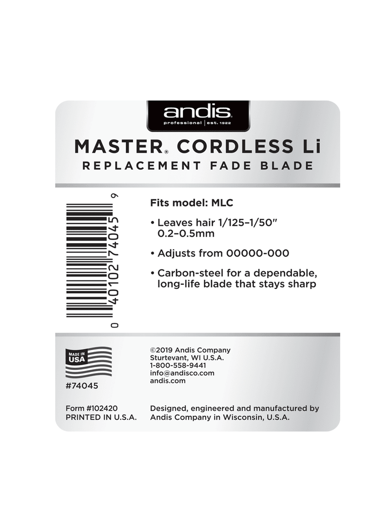 Andis Master Cordless Li Replacement Blade 00000-000