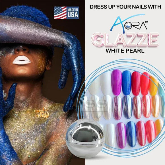 Aora Glazze Chrome  - White Pearl