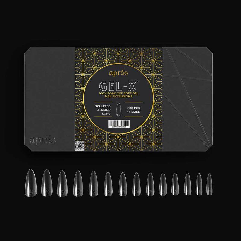 Apres Gel-X Sculpted Almond Long Box of Tips (600pcs)