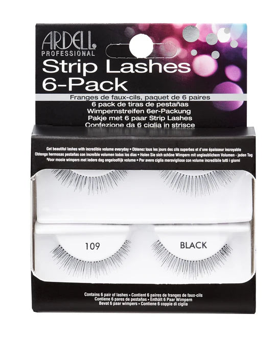 Ardell Strip Lashes 6-Pack 109 Black