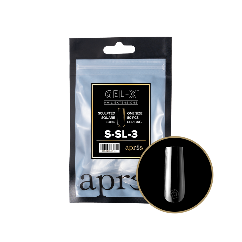Apres Gel-X Sculpted Square Long Refill (50pcs) - Size 3