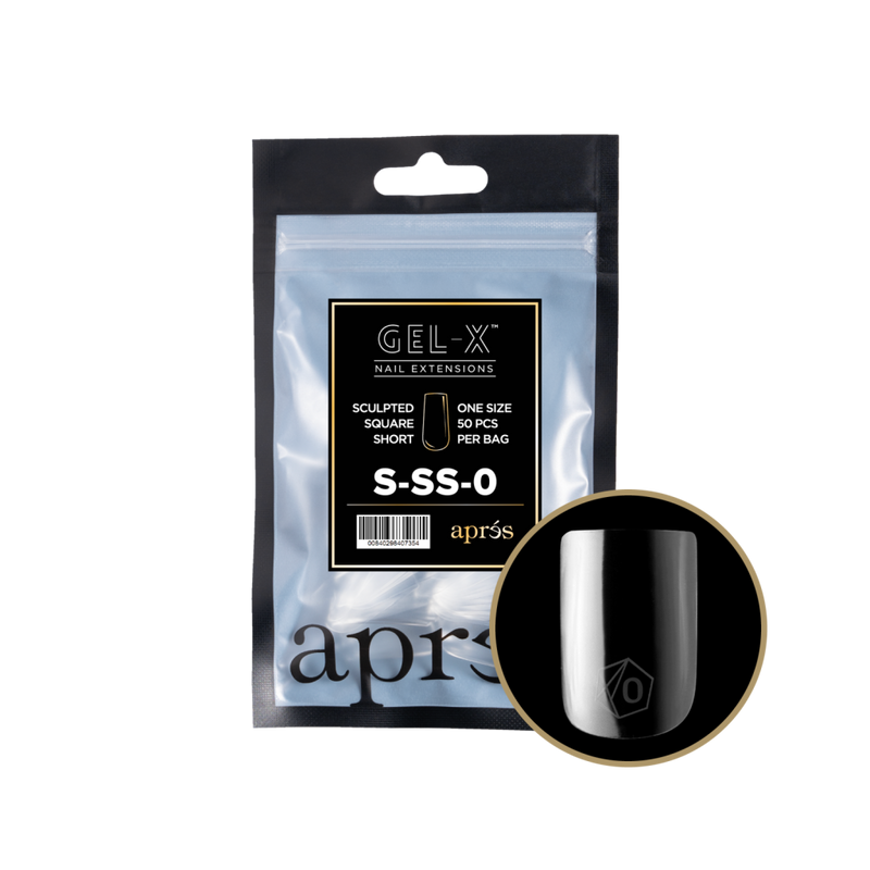 Apres Gel-X Sculpted Square Short Refill (50pcs) - Size 0