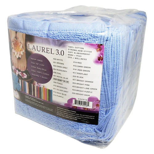 Laurel 3.0 Towel 16" x 29"  1 Dozen Baby Blue