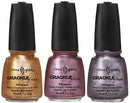 China Glaze Crackle Metals Collection (6pcs) - One of Each Color