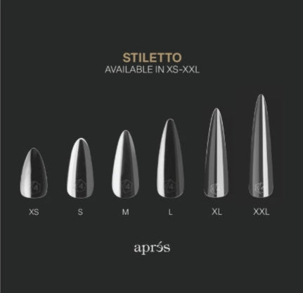 Apres Gel-X Sculpted Stiletto Medium Box of Tips (600pcs)