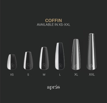 Apres Gel-X Sculpted Coffin Extra Extra Long Box of Tips (600pcs)