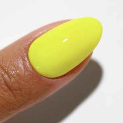 DND DIVA Gel & Lacquer Duo #188 Highlighter Yellow (Swatch #6)