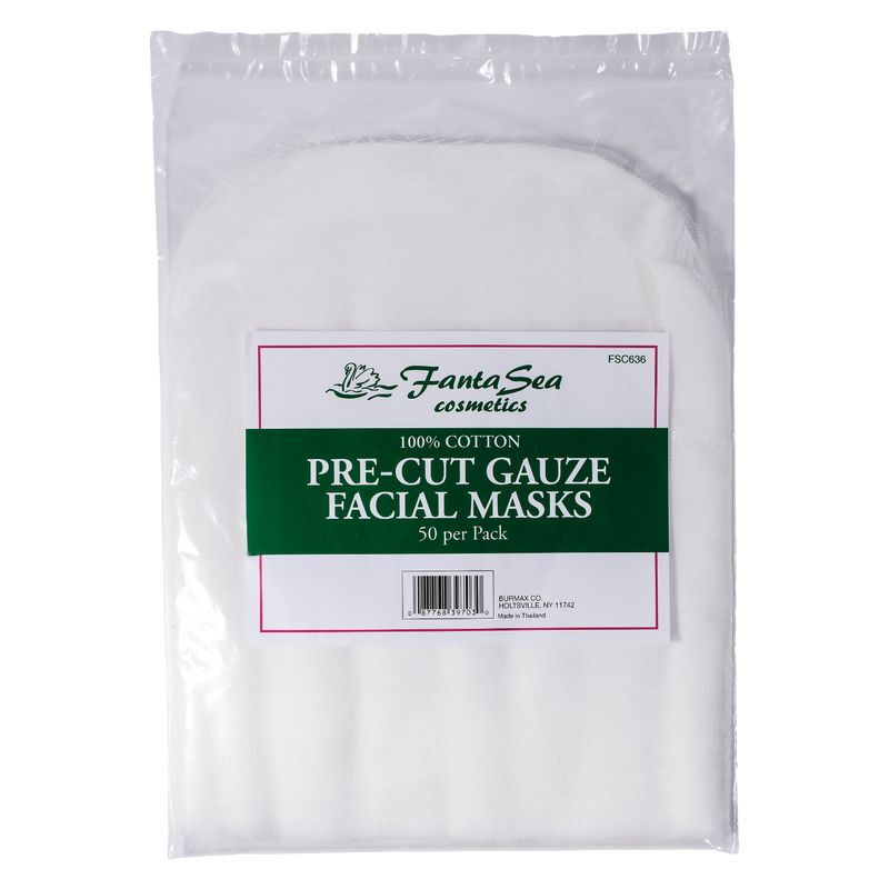FantaSea - 100% Cotton Pre-Cut Gauze Facial Masks 50PCs