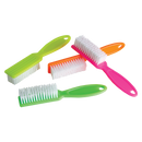 Manicure Cleaning Brushes - Firm Bristle - 24 Manicure Brushes in a Container - Neon