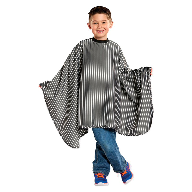 Kids Striped Barber Cape