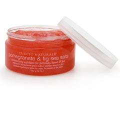 Cuccio - Sea Salt Scrub for Body, Hands, & Feet- Pomegranate & Fig 8oz