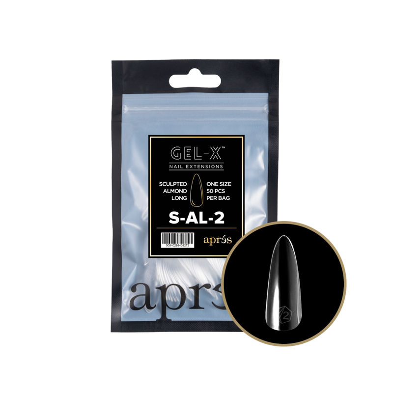 Apres Gel-X Sculpted Almond Long Refill (50pcs) - Size 2
