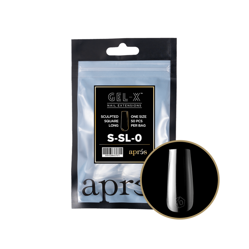 Apres Gel-X Sculpted Square Long Refill (50pcs) - Size 0