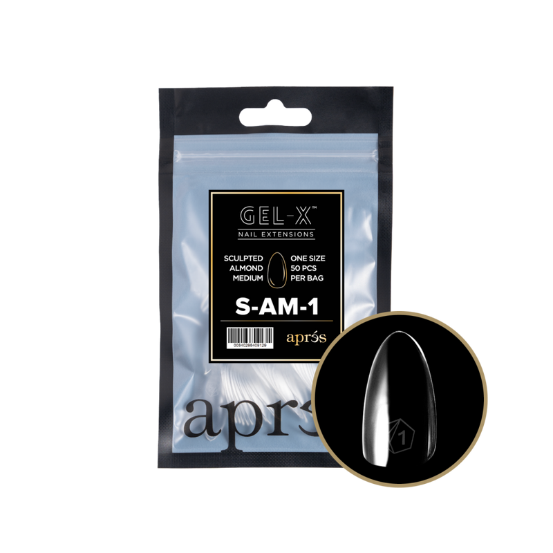 Apres Gel-X Sculpted Almond Medium Refill (50pcs) - Size 1