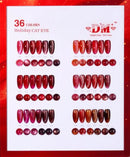 DM Gel Polish - Cat Eye Holiday Collection Complete Set #01- #36 with Display HEMA/TPO FREE