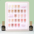 DM Gel Polish - Solid Nude Colors Collection Complete Set #01- #24 with Display
