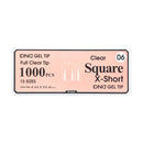 DND Gel Tip Full Clear Tip 1000pcs Square - Global Beauty Supply, LLC