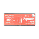 DND Gel Tip Full Clear Tip 1000pcs Square - Global Beauty Supply, LLC