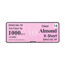 DND Gel Tip Full Clear Tip 1000pcs Almond - Global Beauty Supply, LLC