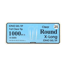 DND Gel Tip Full Clear Tip 1000pcs Round - Global Beauty Supply, LLC