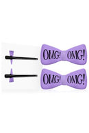 Double Dare - OMG! Hair Up Bow Pin "Purple"