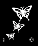 G Body Art - Casc Butterflies 4 Stencils