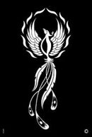 G Body Art - Phoenix 1 Stencil