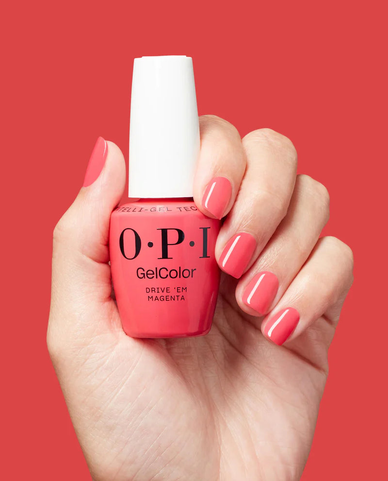 OPI GelColor Intelli-Gel - Summer 2025 - Drive ‘Em Magenta 0.5 oz