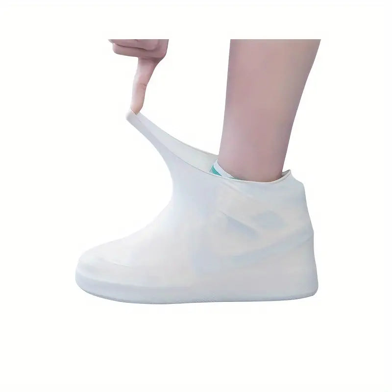 Latex Waterproof Shoe Cover White