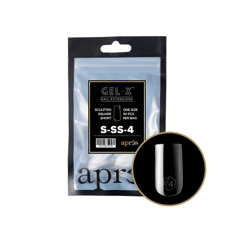 Apres Gel-X Sculpted Square Short Refill (50pcs) - Size 4