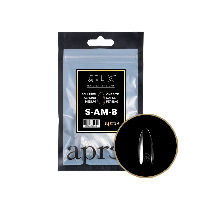 Apres Gel-X Sculpted Almond Medium Refill (50pcs) - Size 8