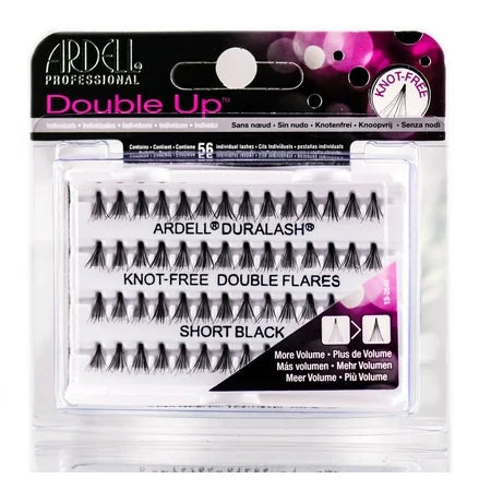 Ardell Double Up Lashes - Knot-Free Double Flares Short Black