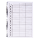 ScalpMaster 3 Column Barber Appointment Book 8"W x 11-3/16"H SC-9019 - Global Beauty Supply, LLC