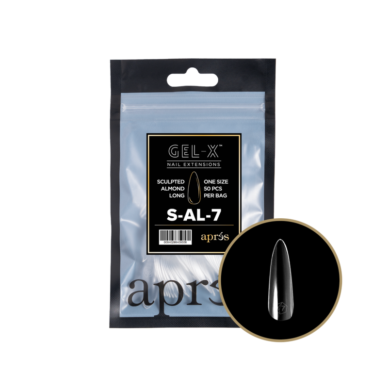 Apres Gel-X Sculpted Almond Long Refill (50pcs) - Size 7