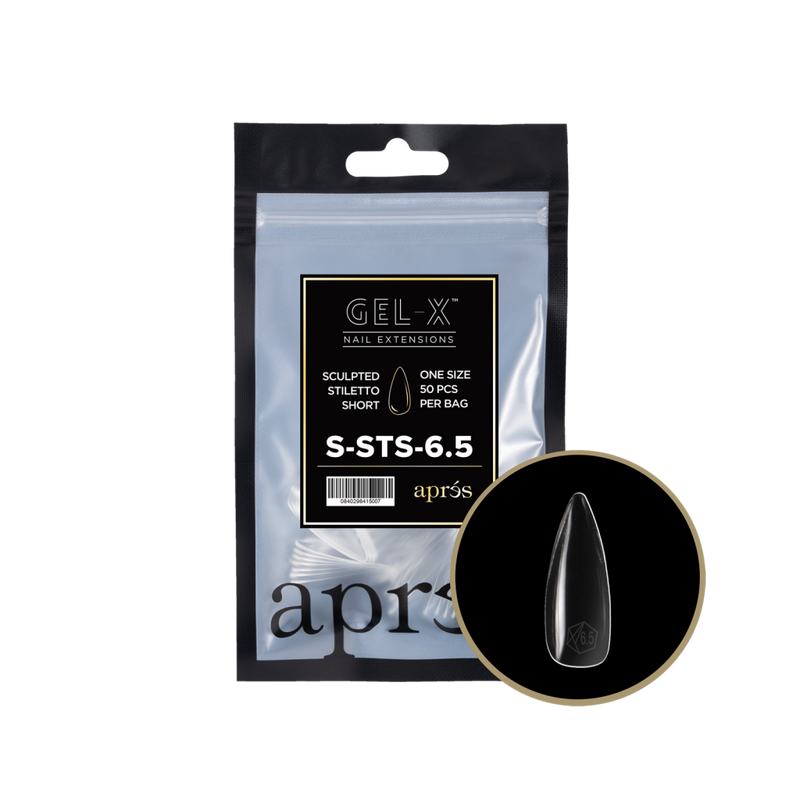 Apres Gel-X Sculpted Stiletto Short (50pcs) - Size 6.5